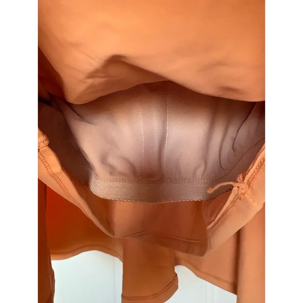 Kortni Jeane Swing Top Brown Orange Nutmeg Bikini Swim Top Large L‎ NWOT